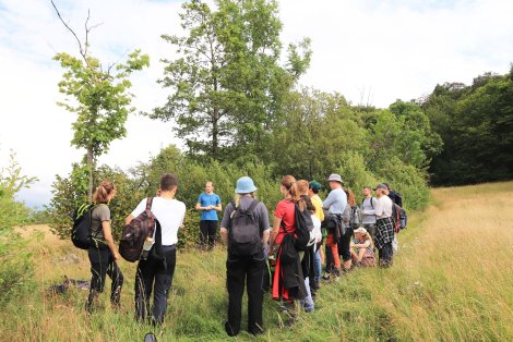 Exkursion am Geisingberg (Foto: S. Klingner)