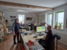 Teil des Teams im Büro (Foto: S. Klingner)