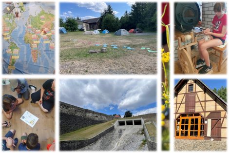 Sommercamp auf dem Lindenhof (Collage: J. Märtens)