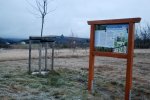 Die neue Infotafel am Hochmoorweg...